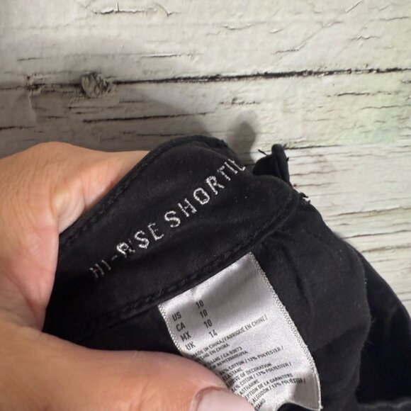 American Eagle Hi-rise Shortie size 10 black - Picture 7 of 7